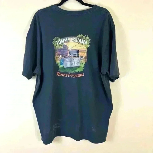 Tommy Bahama UPF 50 Grill Master Graphic 100% Cotton Short Sleeve Tee Size XXL - Picture 1 of 14